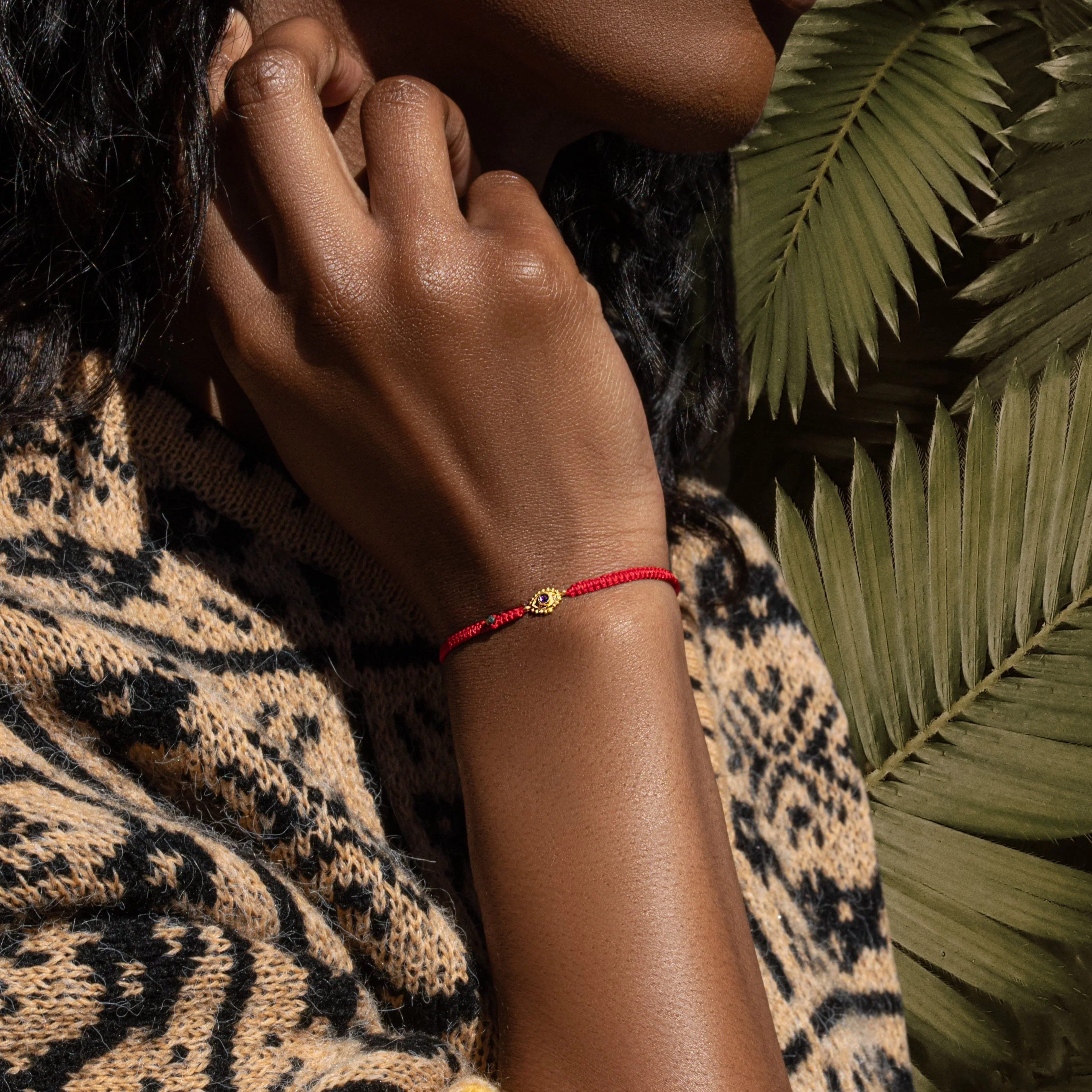 Ultimate Safeguard Red String Evil Eye Amethyst Bracelet - Image 2