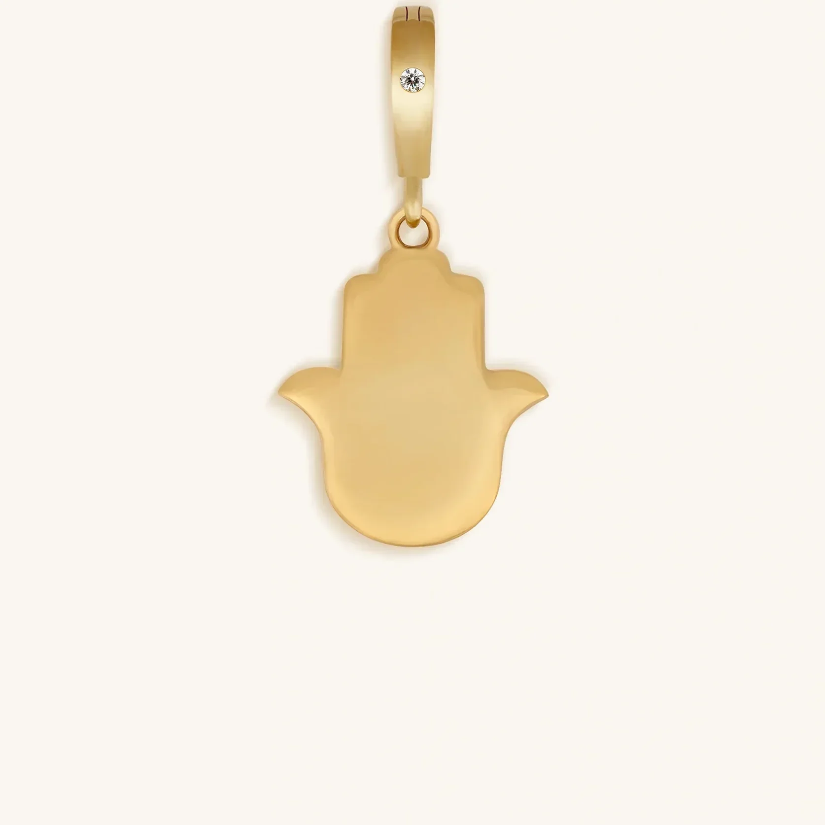 Ultimate Serenity Gold Hamsa Engravable Charm - Image 6