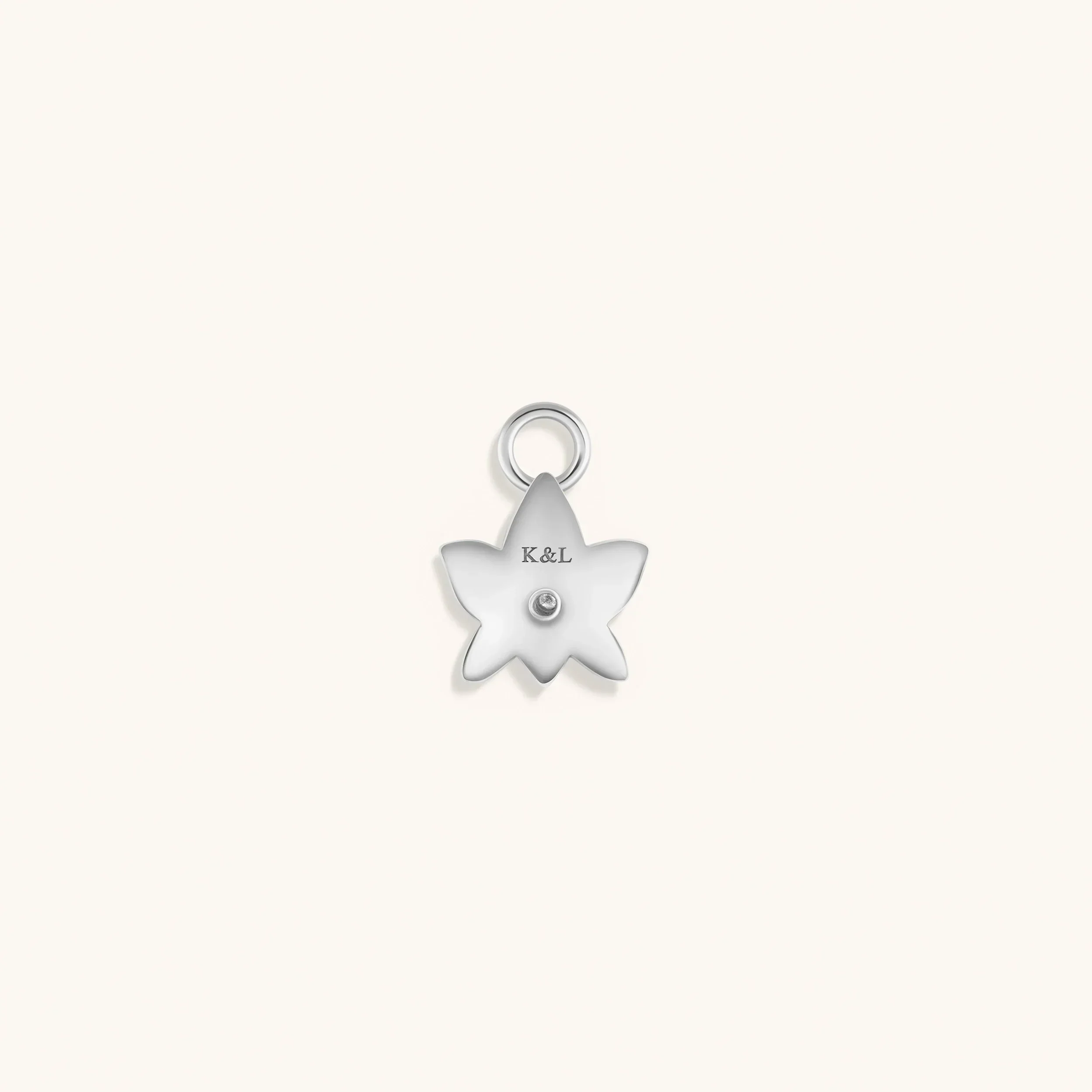 Unending Grace - Silver Lotus Earring Charm - Image 3