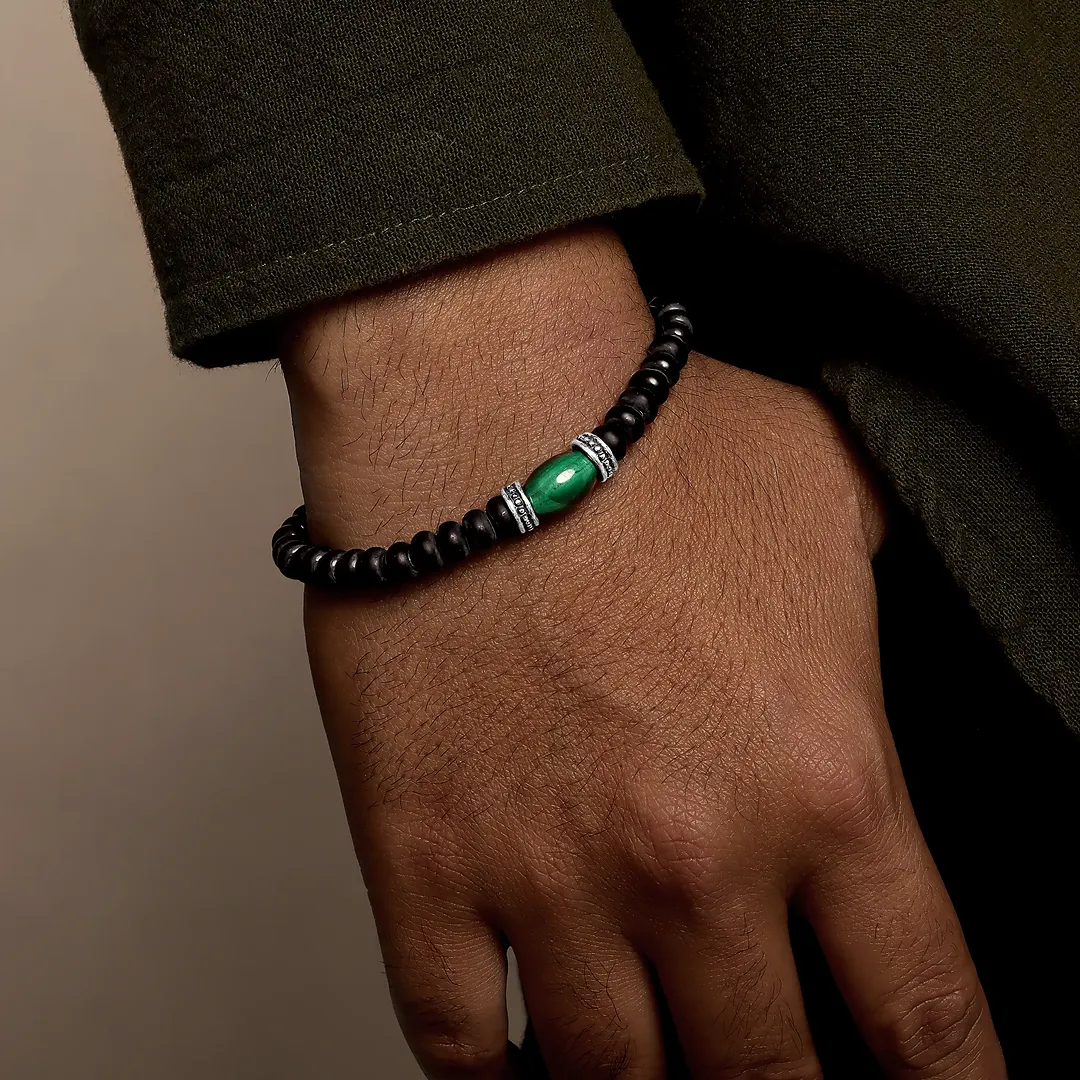 Verdure Essence Malachite & Onyx Bracelet - Image 2