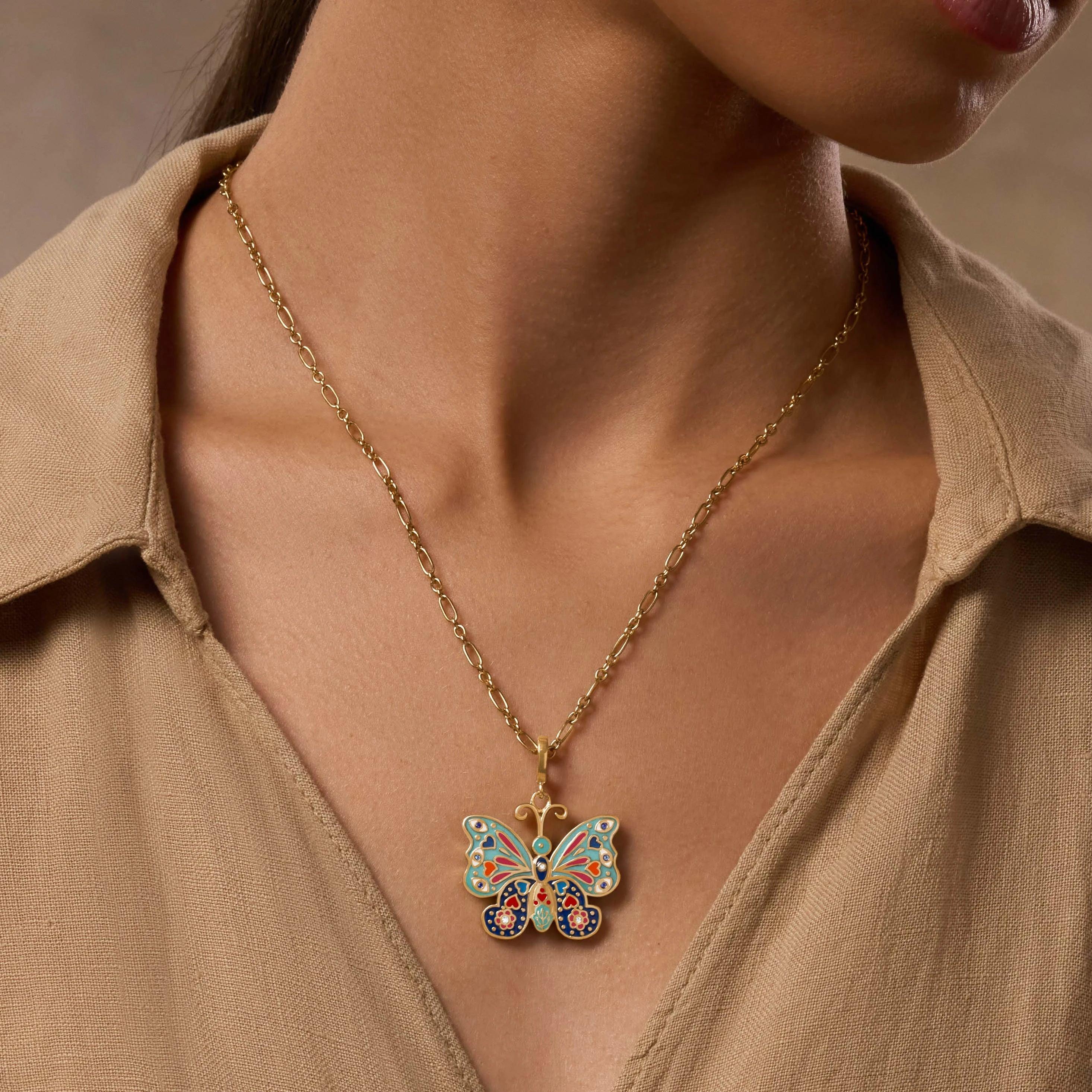 LIMITED EDITION: Vibrant Awakening Butterfly Charm Necklace - Image 2