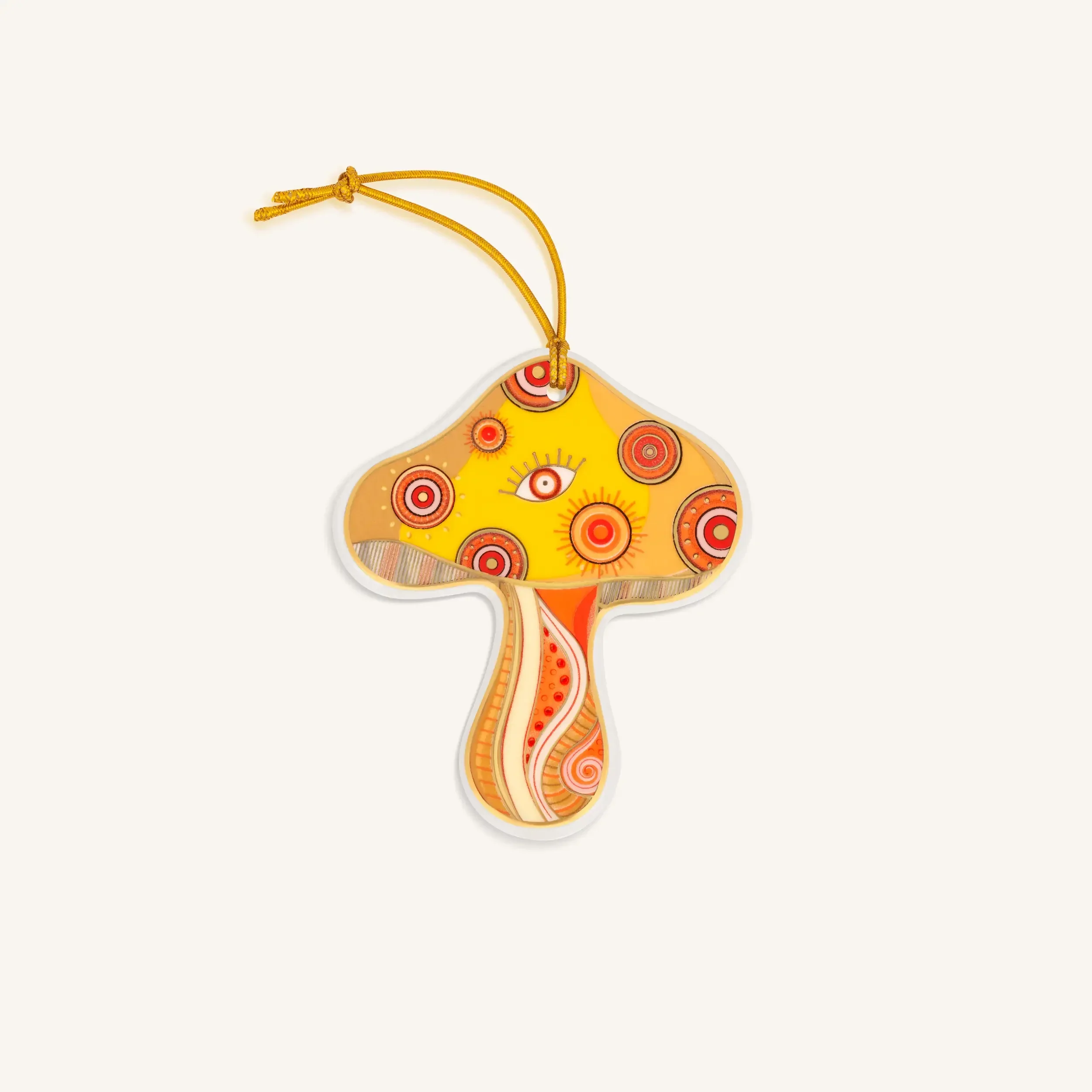 Vibrant Renewal Mushroom Ornament