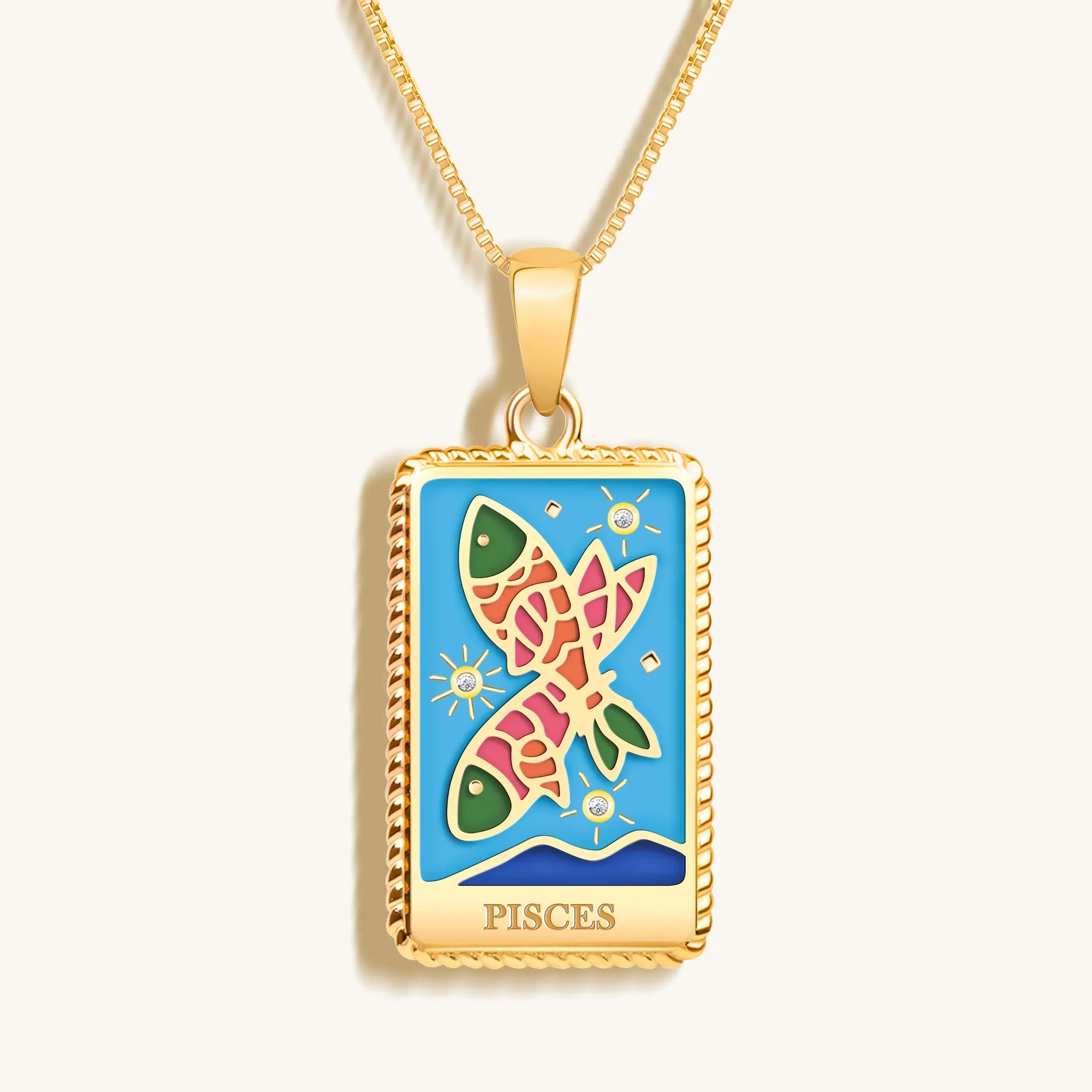 Vivid Dreams - Pisces Card Necklace