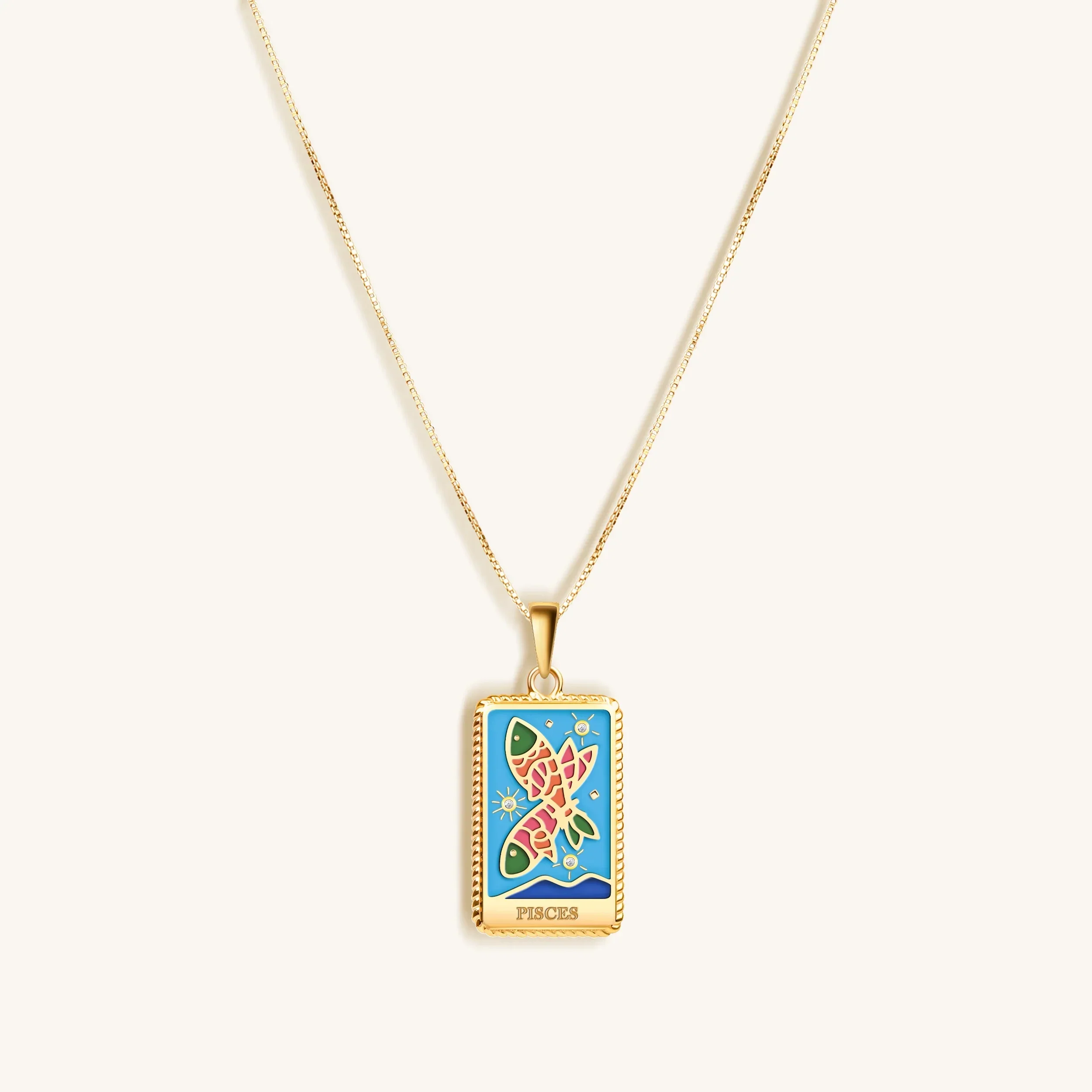 Vivid Dreams - Pisces Card Necklace - Image 3