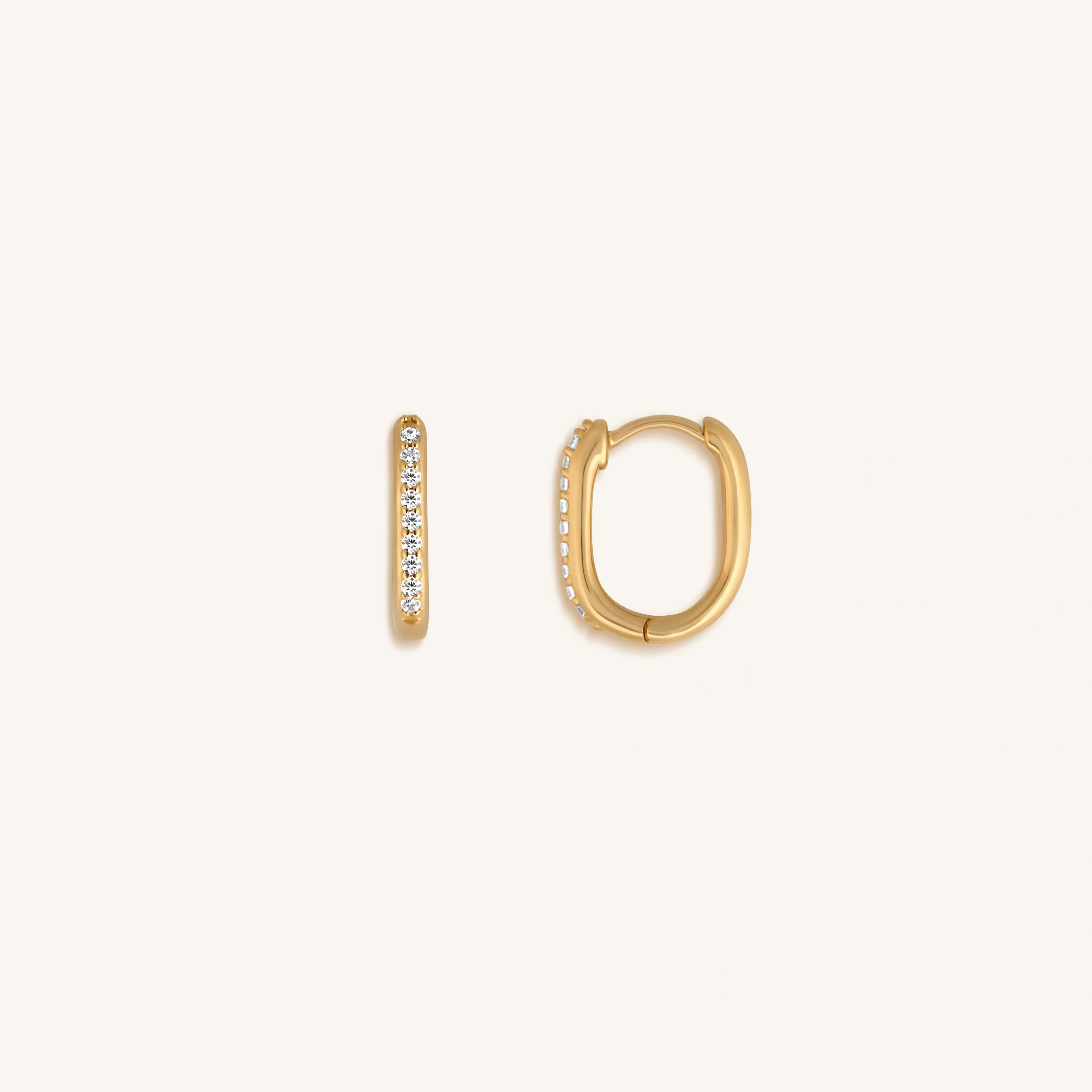 Welcomed Transformation Gold Hoop Earrings - Image 4