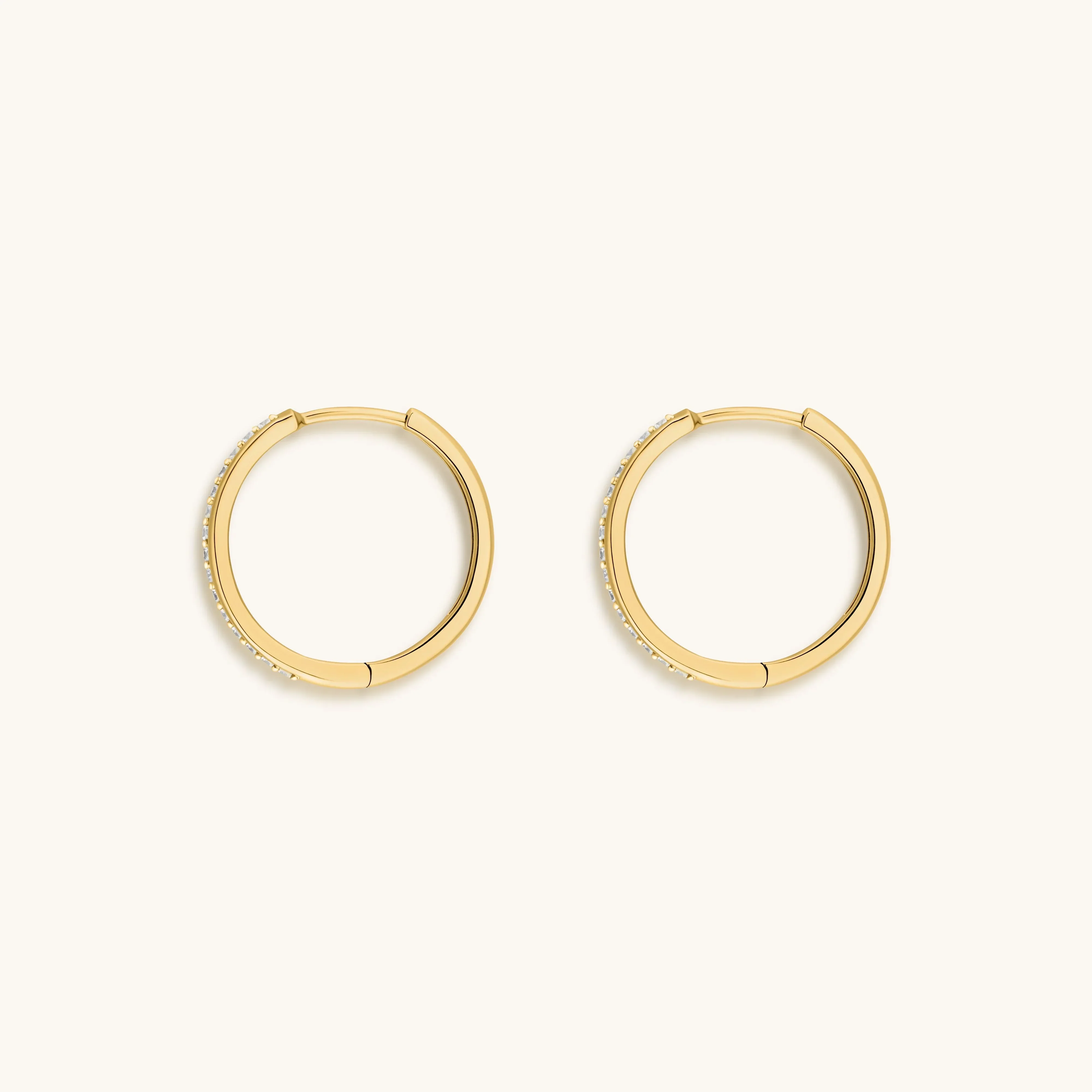Wheel of Stars - Gold Hoop Earrings - Image 5