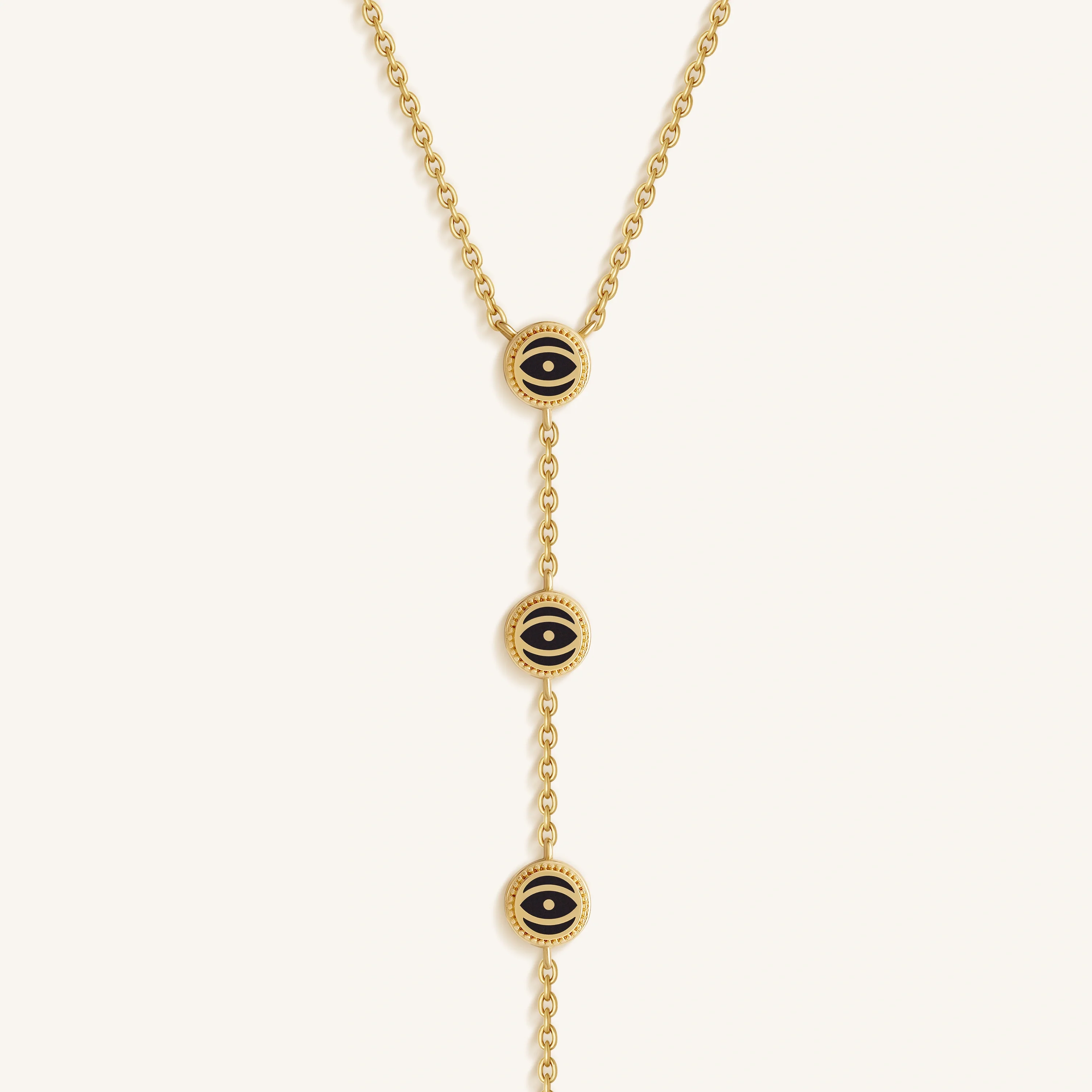 Whispering Gaze Evil Eye Onyx Necklace - Image 4