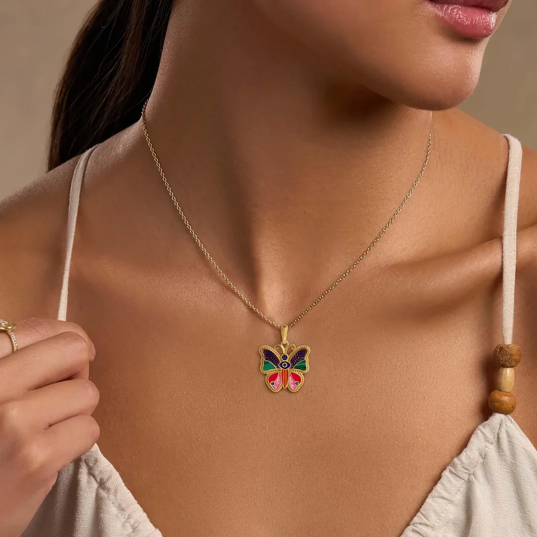 Wings of Grace – Butterfly Harmony Necklace - Image 2