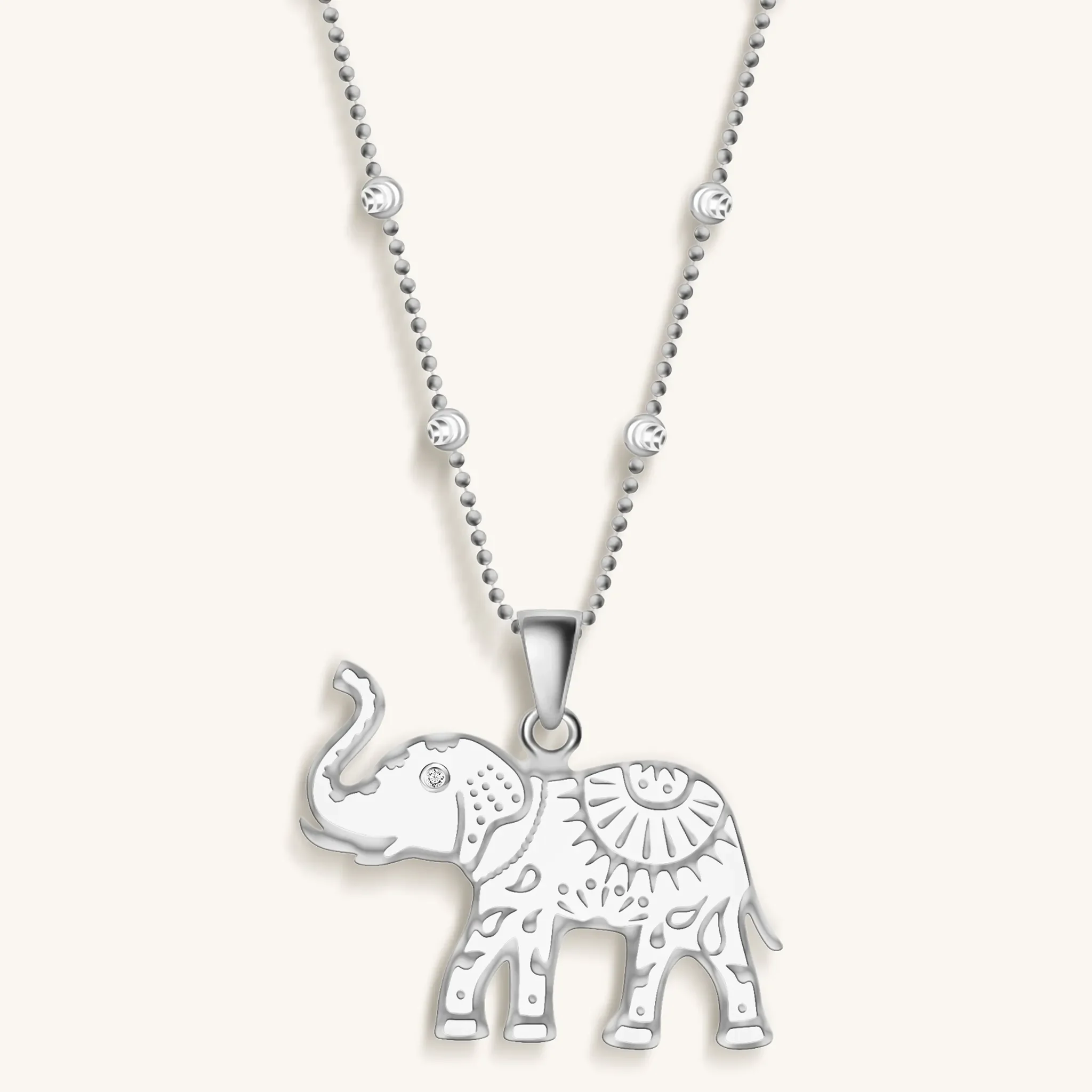 Wise Guardian - Elephant Charm Necklace - Image 2
