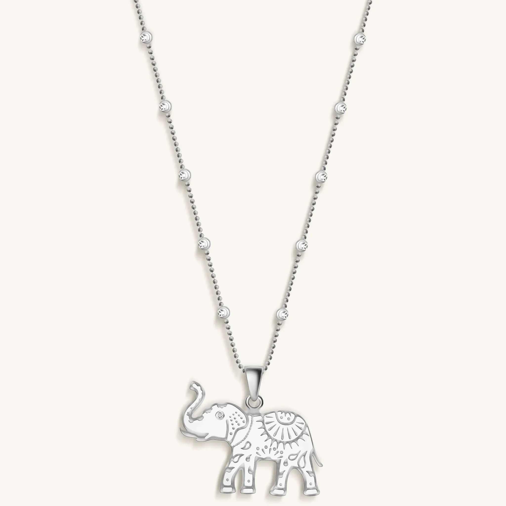 Wise Guardian - Elephant Charm Necklace - Image 3