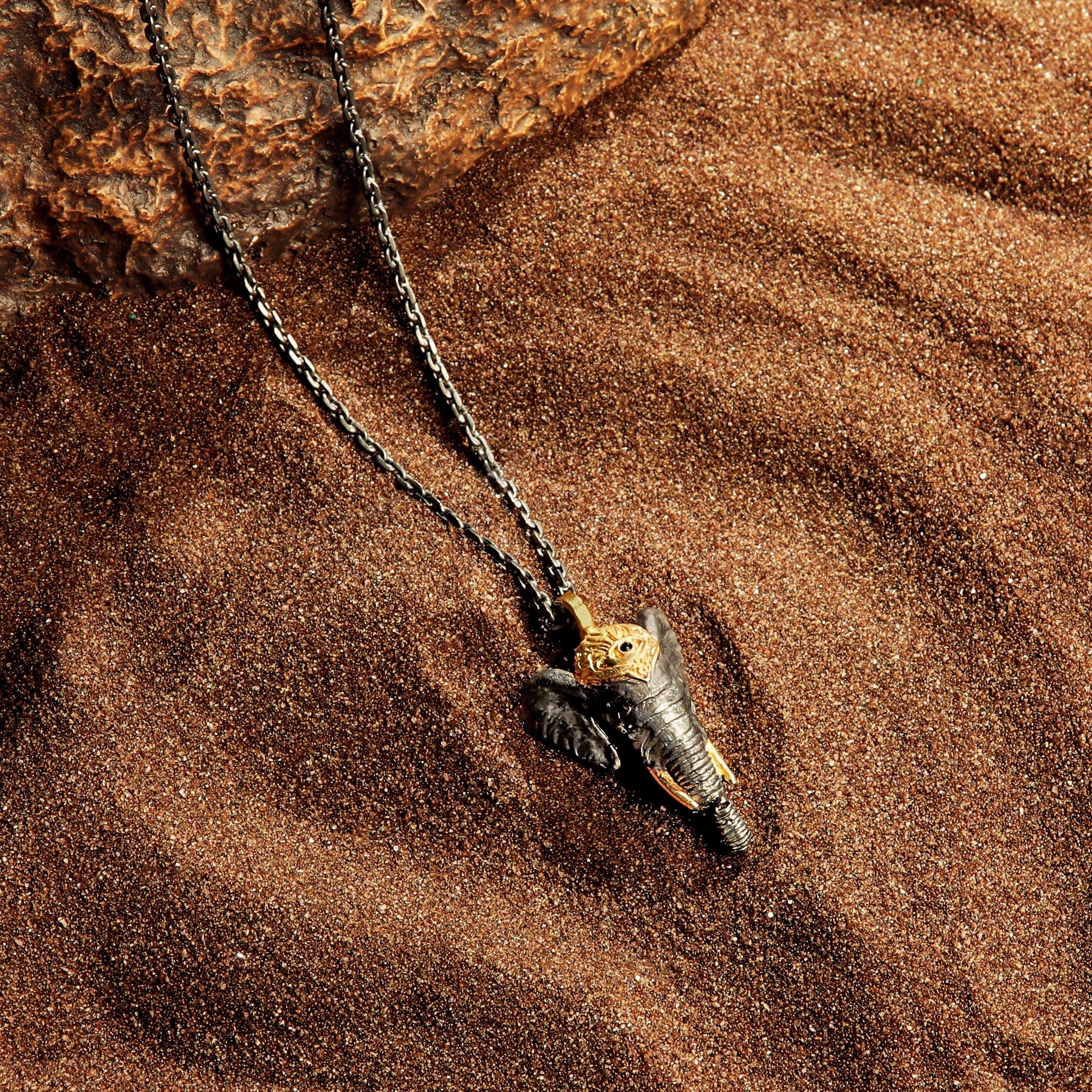 Wise Purpose - Elephant Head Pendant Necklace