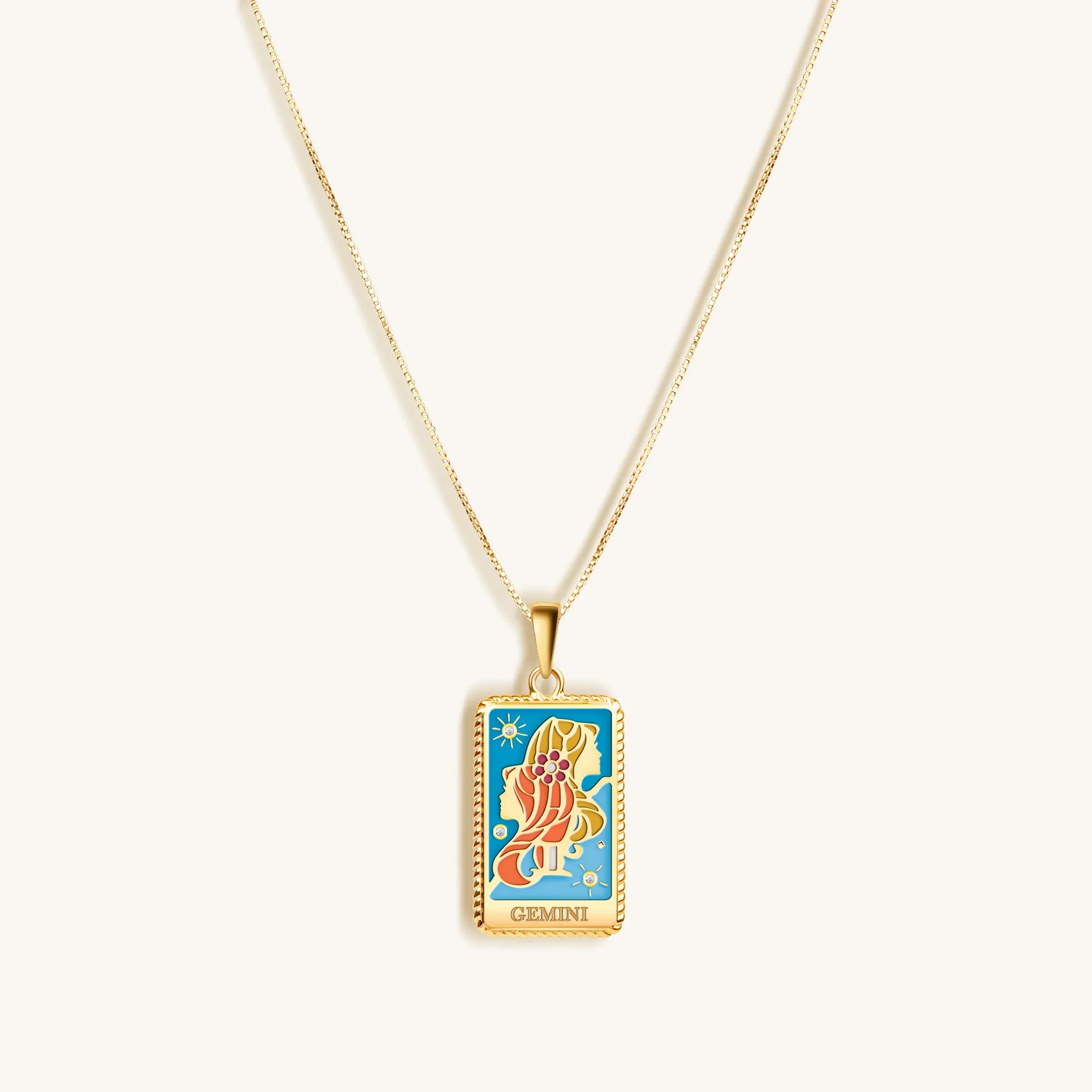 Witty Mind - Gemini Card Necklace - Image 3